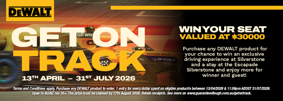 DEWALT Get On Track Competition 13 Apr - 31 Jul 2026